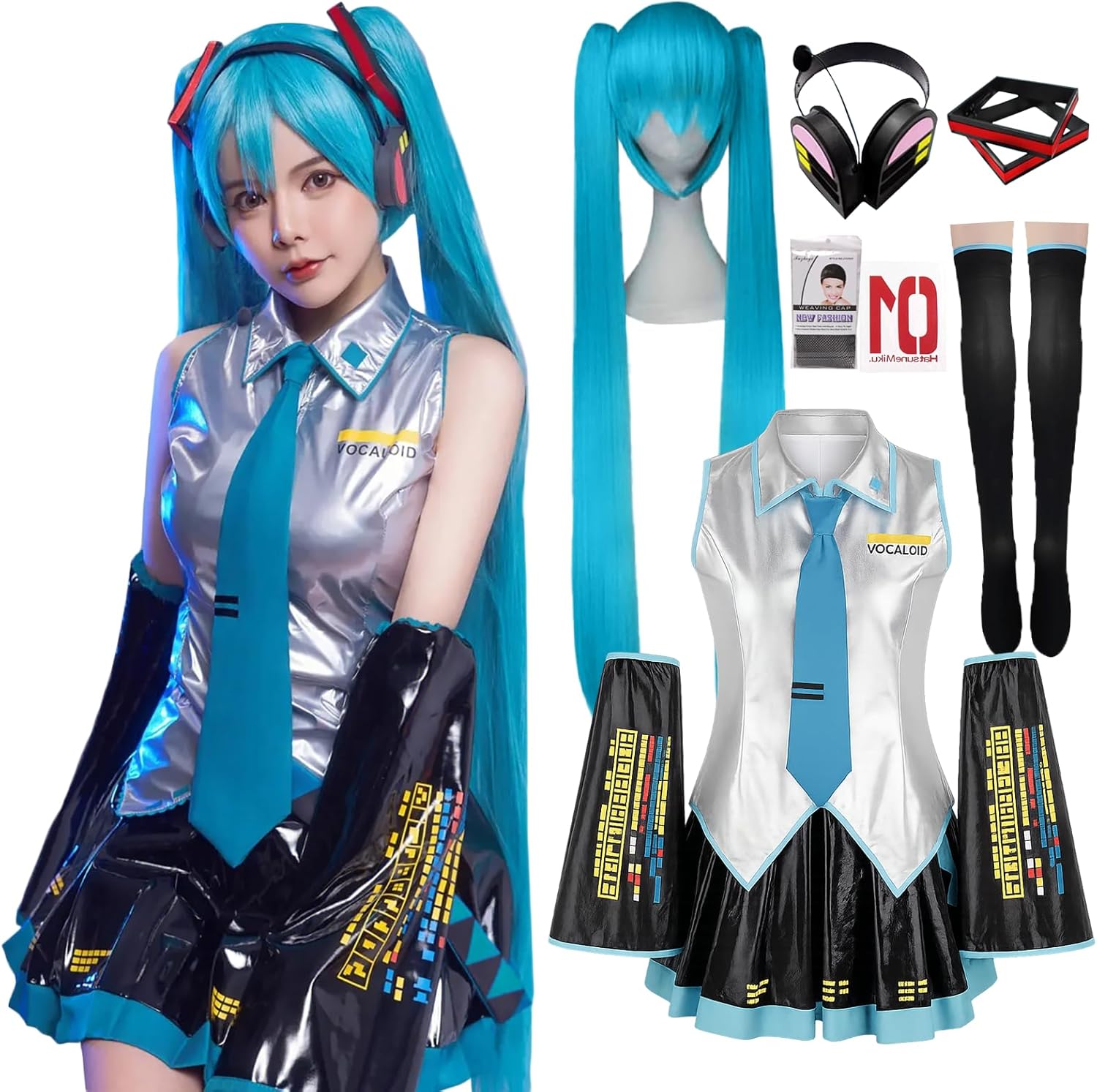 Amazon.co.jp: [milky time] ウィッグ付き 初音ミク コスプレ